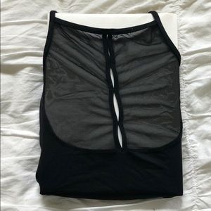 Black dance leo with mesh back!